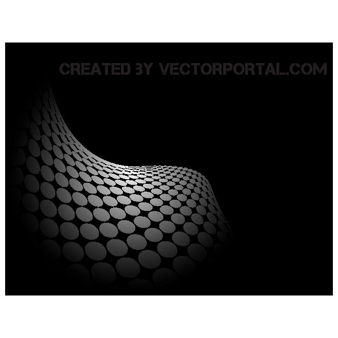 Black abstract background with white dots Royalty Free Stock SVG Vector