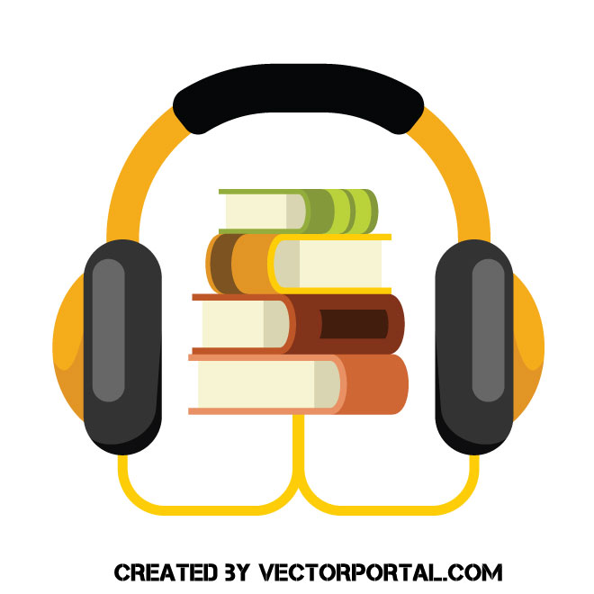 Audio book Royalty Free Stock Vector Clip Art