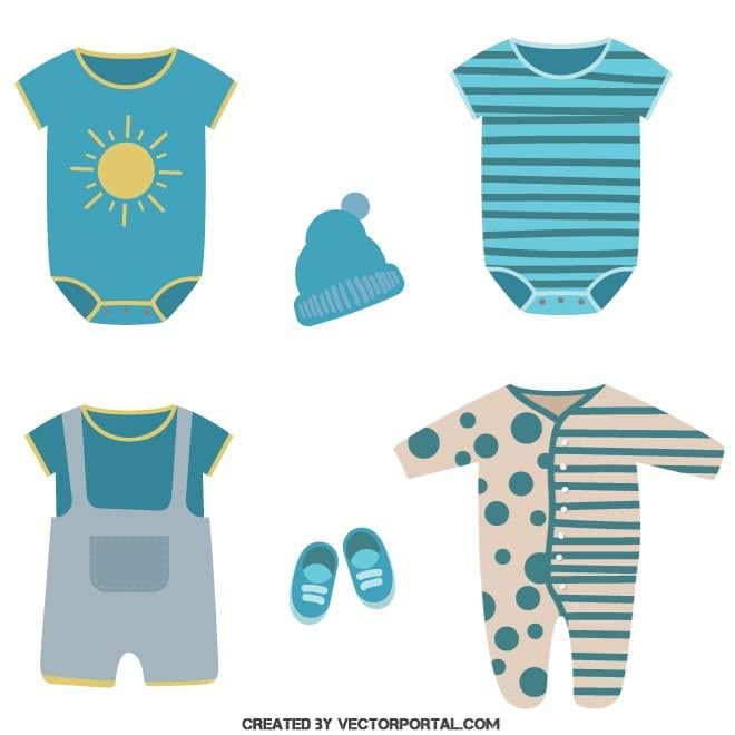 Baby clothes Royalty Free Stock SVG Vector and Clip Art