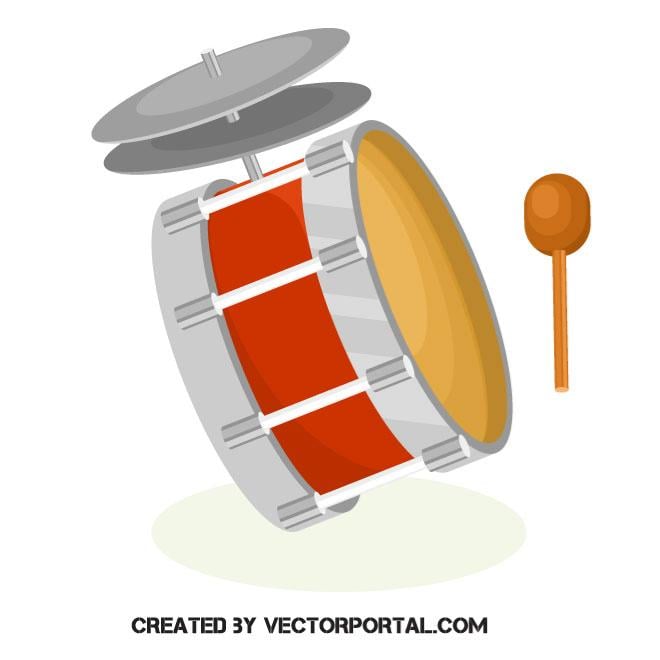 Bass drum musical instrument Royalty Free Stock SVG Vector and Clip Art