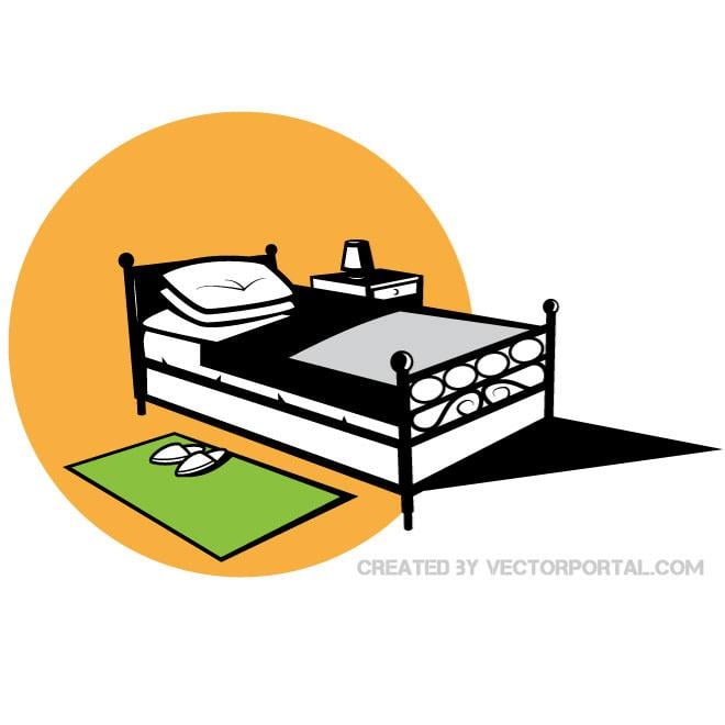 Bed graphics Royalty Free Stock SVG Vector