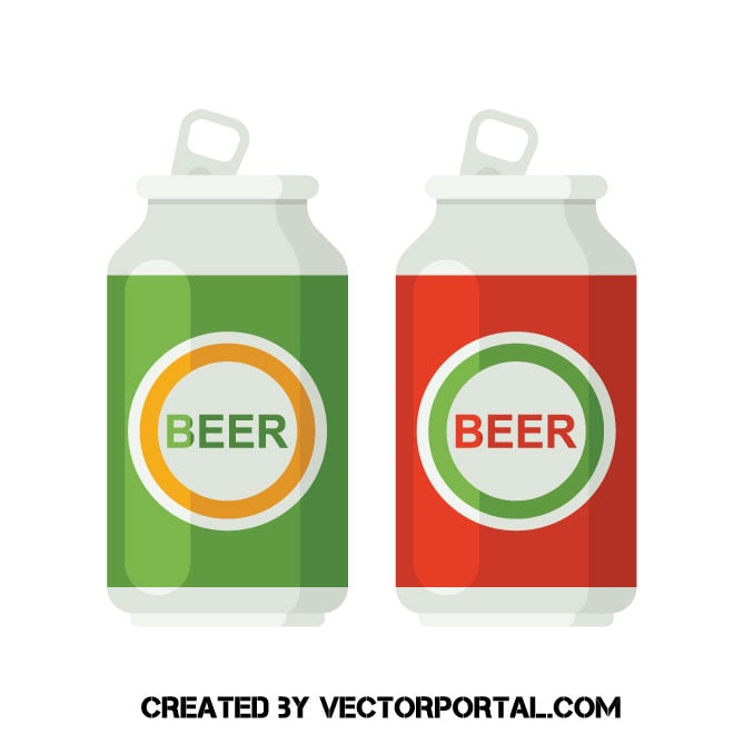 Beer cans clip art