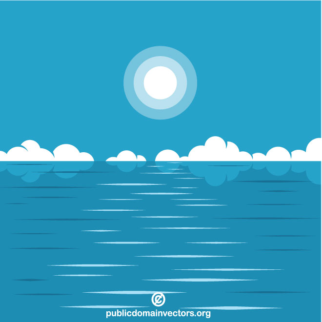 Blue ocean Royalty Free Stock SVG Vector and Clip Art