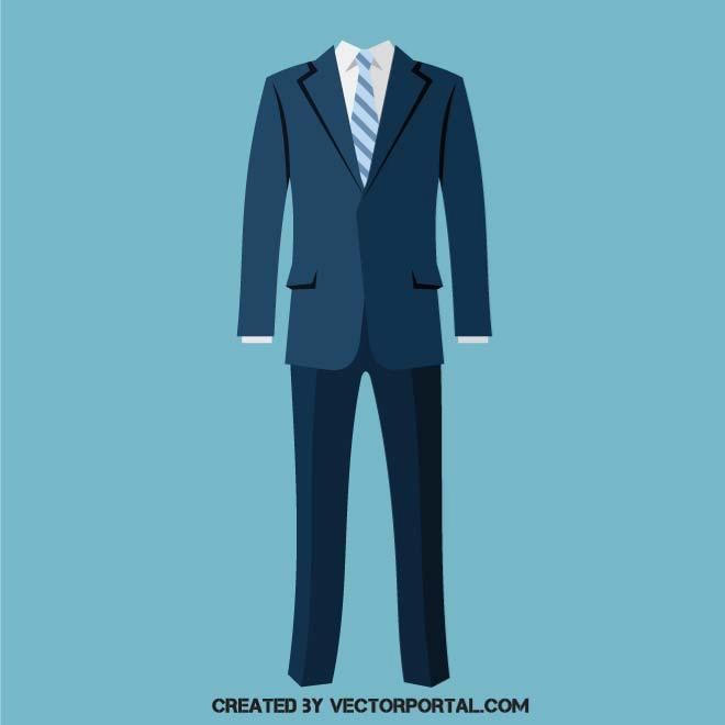 BUSINESS SUIT FASHION.ai Royalty Free Stock SVG Vector and Clip Art