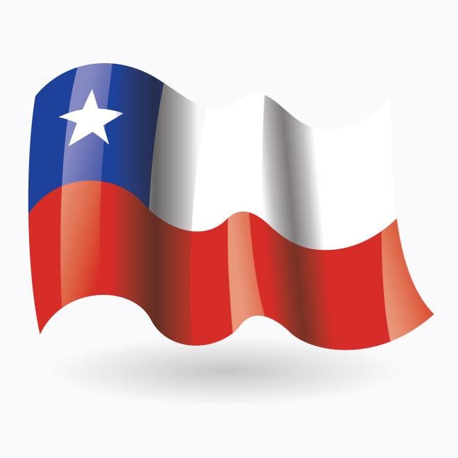 Republic of Chile flag Royalty Free Stock SVG Vector and Clip Art