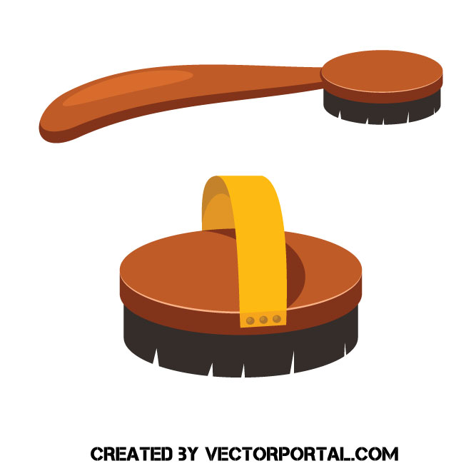 Horse brushes Royalty Free Stock SVG Vector and Clip Art