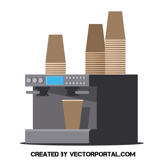 Coffee machine clip art Royalty Free Stock SVG Vector and Clip Art