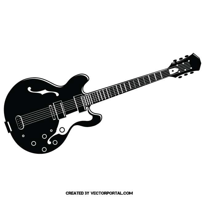 Electric guitar clip art Royalty Free Stock SVG Vector and Clip Art