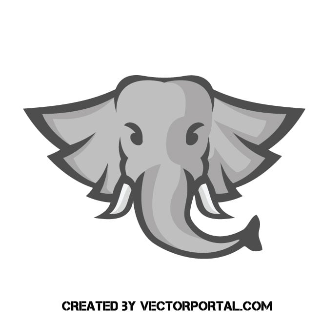 Elephant mascot graphics Royalty Free Stock SVG Vector