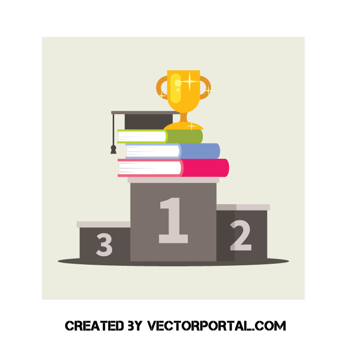 Primer lugar para education.ai Royalty Free Stock SVG Vector and Clip Art