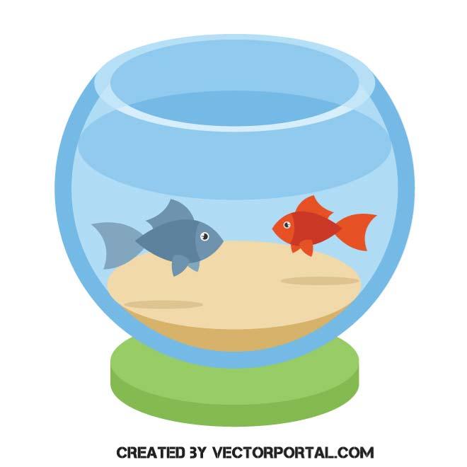 FISH BOWL Royalty Free Stock SVG Vector and Clip Art