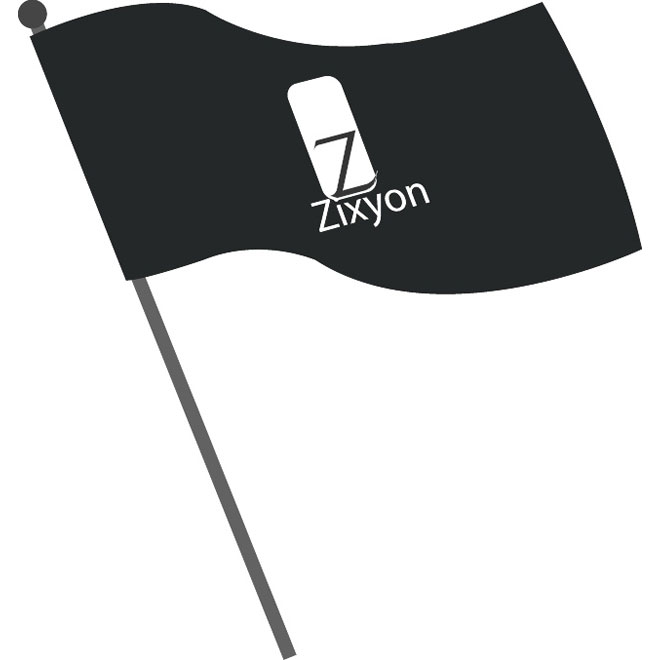 Empty black flag.ai Royalty Free Stock SVG Vector and Clip Art