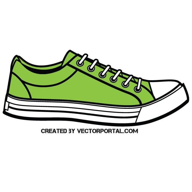 Zapatillas verdes image.ai Royalty Free Stock SVG Vector