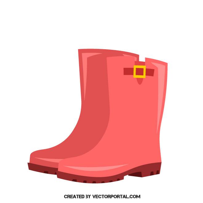 Gumboots . Royalty Free Stock Vector Clip Art