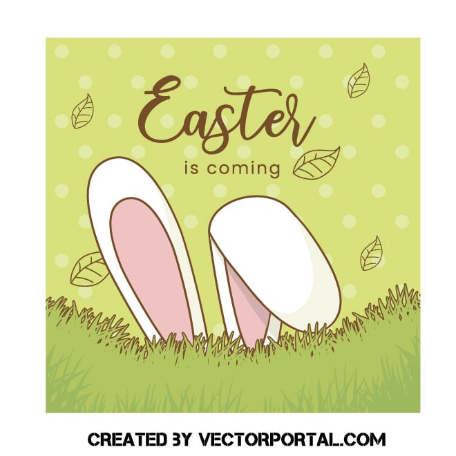 Easter is coming Royalty Free Stock SVG Vector and Clip Art