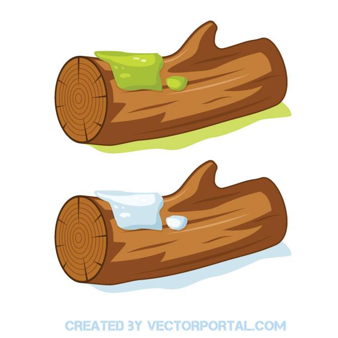 Wood logs image.ai Royalty Free Stock SVG Vector