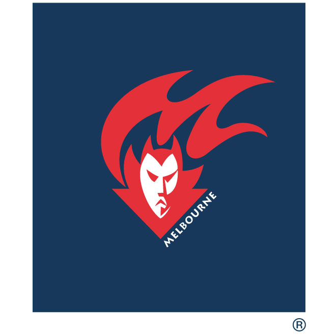 Melbourne AFL logo Royalty Free Stock SVG Vector and Clip Art