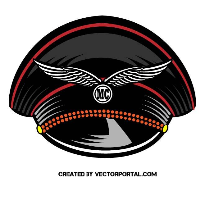Motorcycle club hat Royalty Free Stock SVG Vector