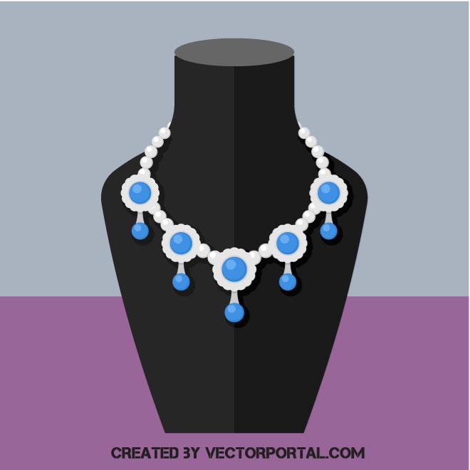 Necklace image Royalty Free Stock SVG Vector