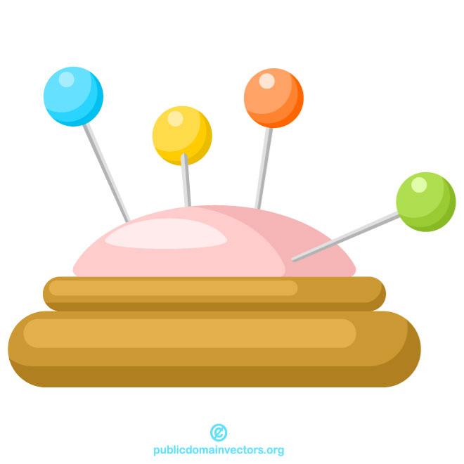 Colorful needles.ai Royaltyfree Stock Vector Images and Clip Art