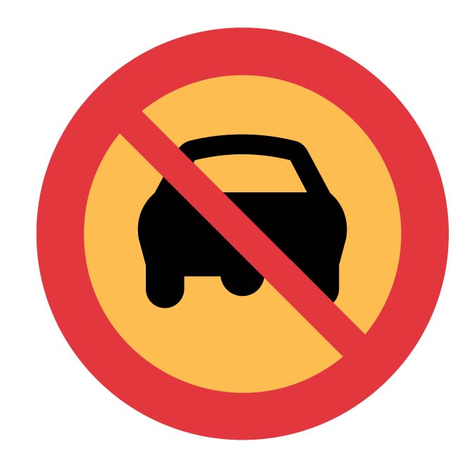 Prohibition for vehicles Royalty Free Stock SVG Vector and Clip Art