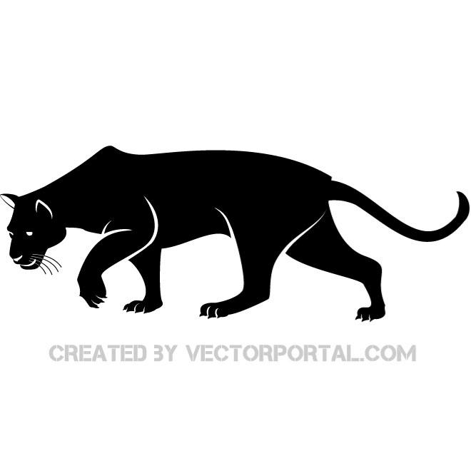 Black panther illustration Royalty Free Stock SVG Vector