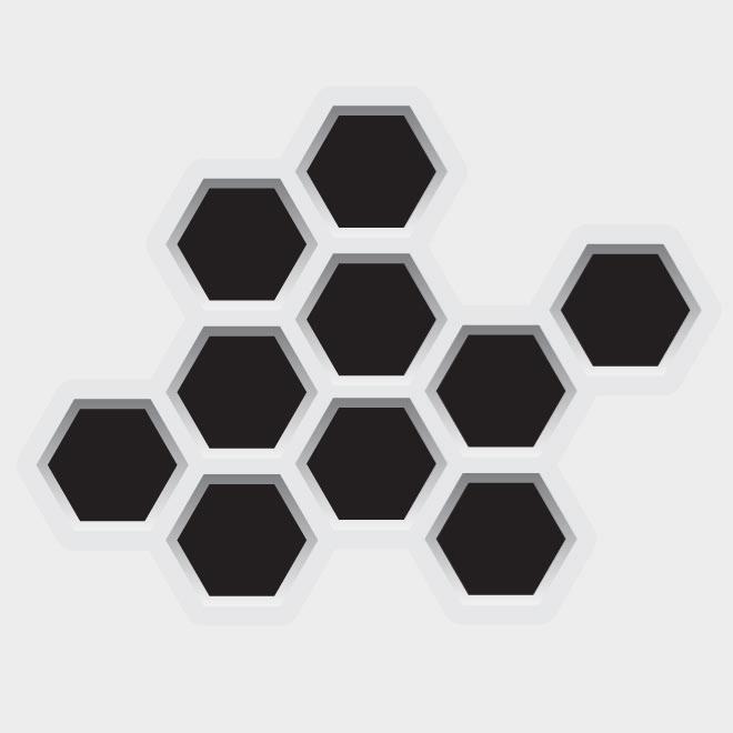 Hexagonal punched holes .ai Royalty Free Stock SVG Vector