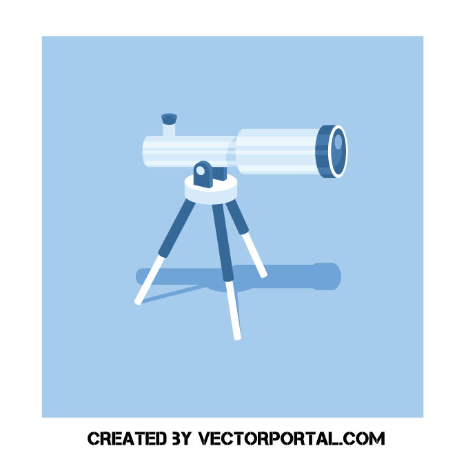 Refractor telescope icon Royalty Free Stock SVG Vector and Clip Art