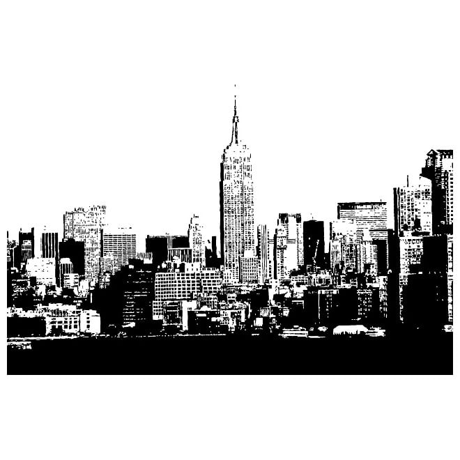 New York City skyline .eps Royalty Free Stock SVG Vector