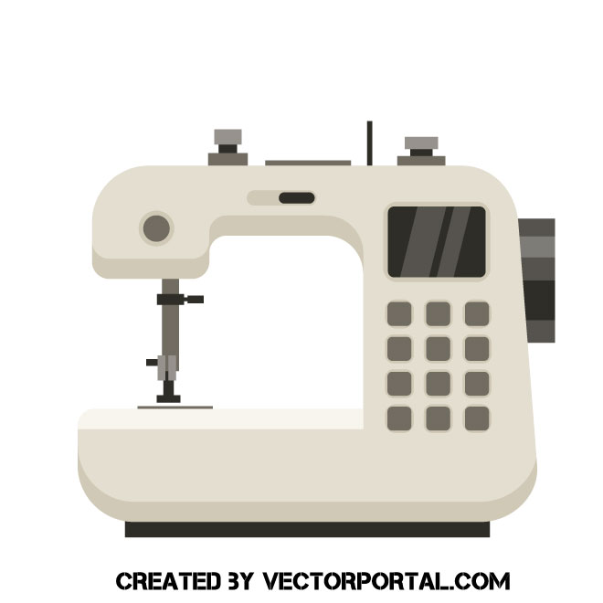 Sewing machine clip art Royalty Free Stock SVG Vector and Clip Art
