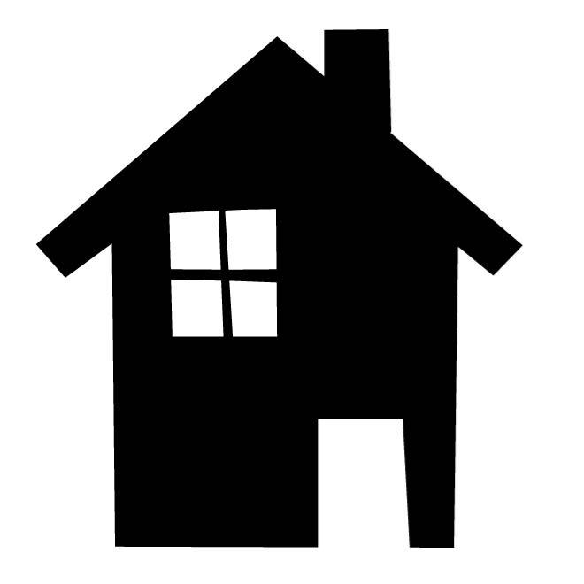 House silhouette image.ai Royalty Free Stock SVG Vector and Clip Art