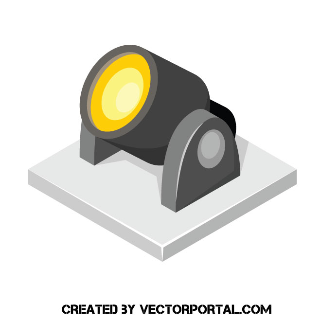 Spotlight icon .ai Royalty Free Stock Vector Clip Art