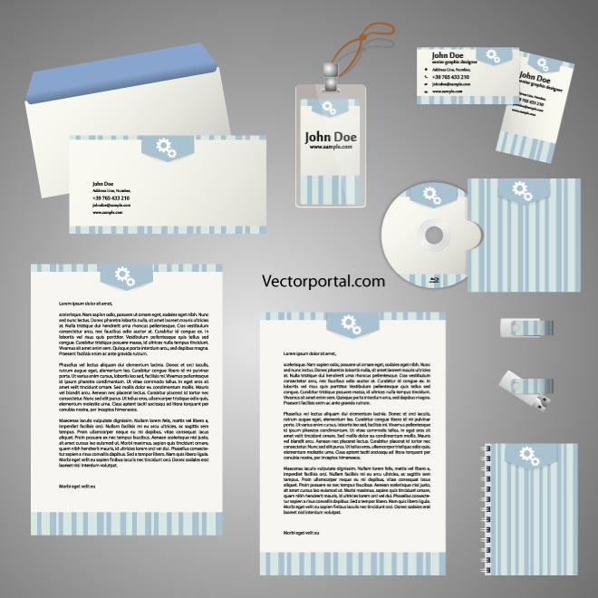 Stationery templates set Royalty Free Stock SVG Vector