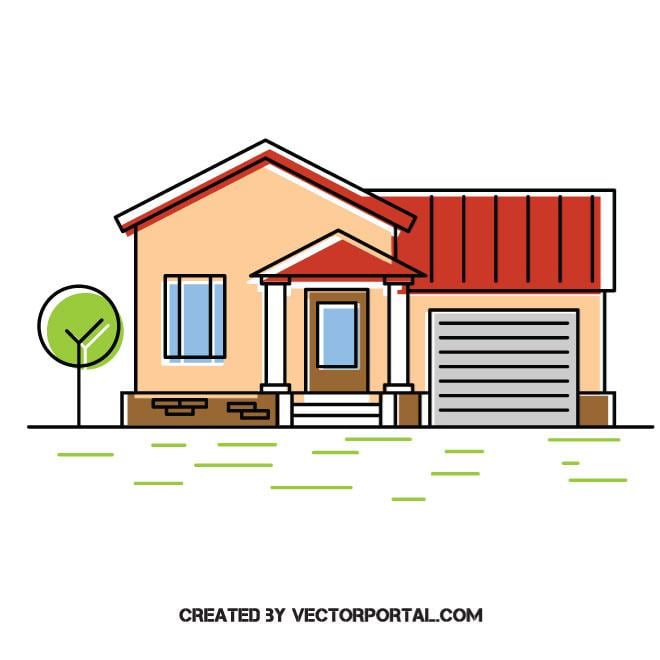 House Garage Clipart