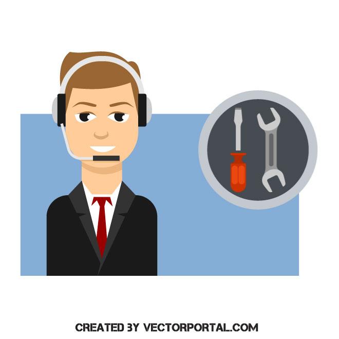 Technical support image Royalty Free Stock SVG Vector