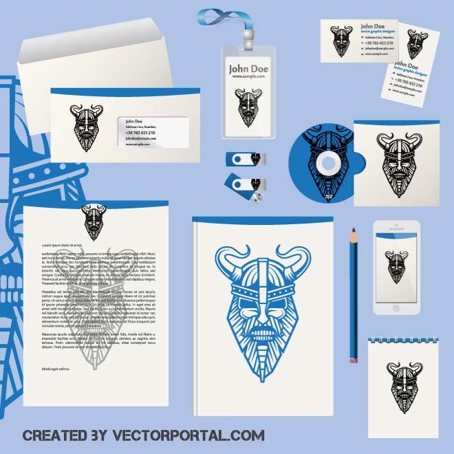 VIKING OFFICE TEMPLATE Royalty Free Stock SVG Vector and Clip Art