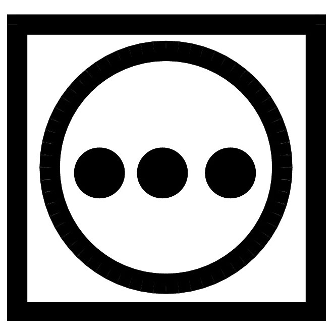 Tumble normal heat symbol Royalty Free Stock SVG Vector and Clip Art