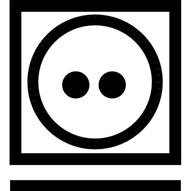 Tumble dry normal symbol Royalty Free Stock SVG Vector