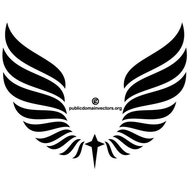 Wings clip art.ai Royalty Free Stock SVG Vector and Clip Art