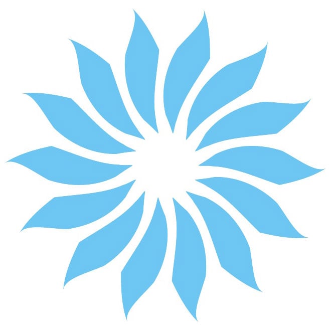 Flower logo design for small business Royalty Free Stock SVG Vector and