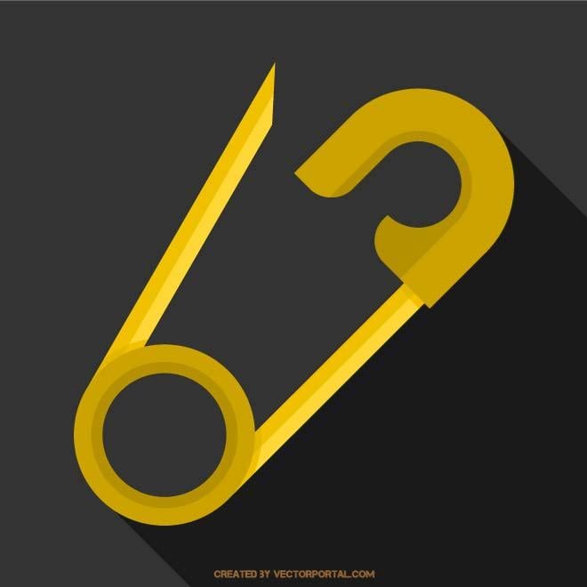 PAPER CLIP ICON SYMBOL Royalty Free Stock SVG Vector and Clip Art