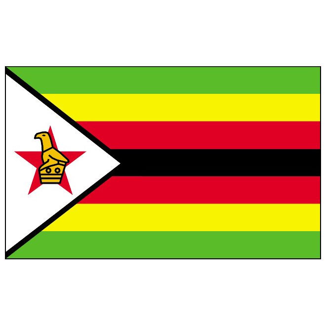 Zimbabwe flag Royaltyfree Stock Vector Images
