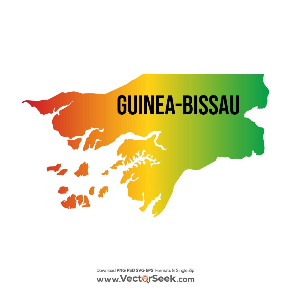 Guinea Bissau Map Vector (.Ai .PNG .SVG .EPS Free Download)