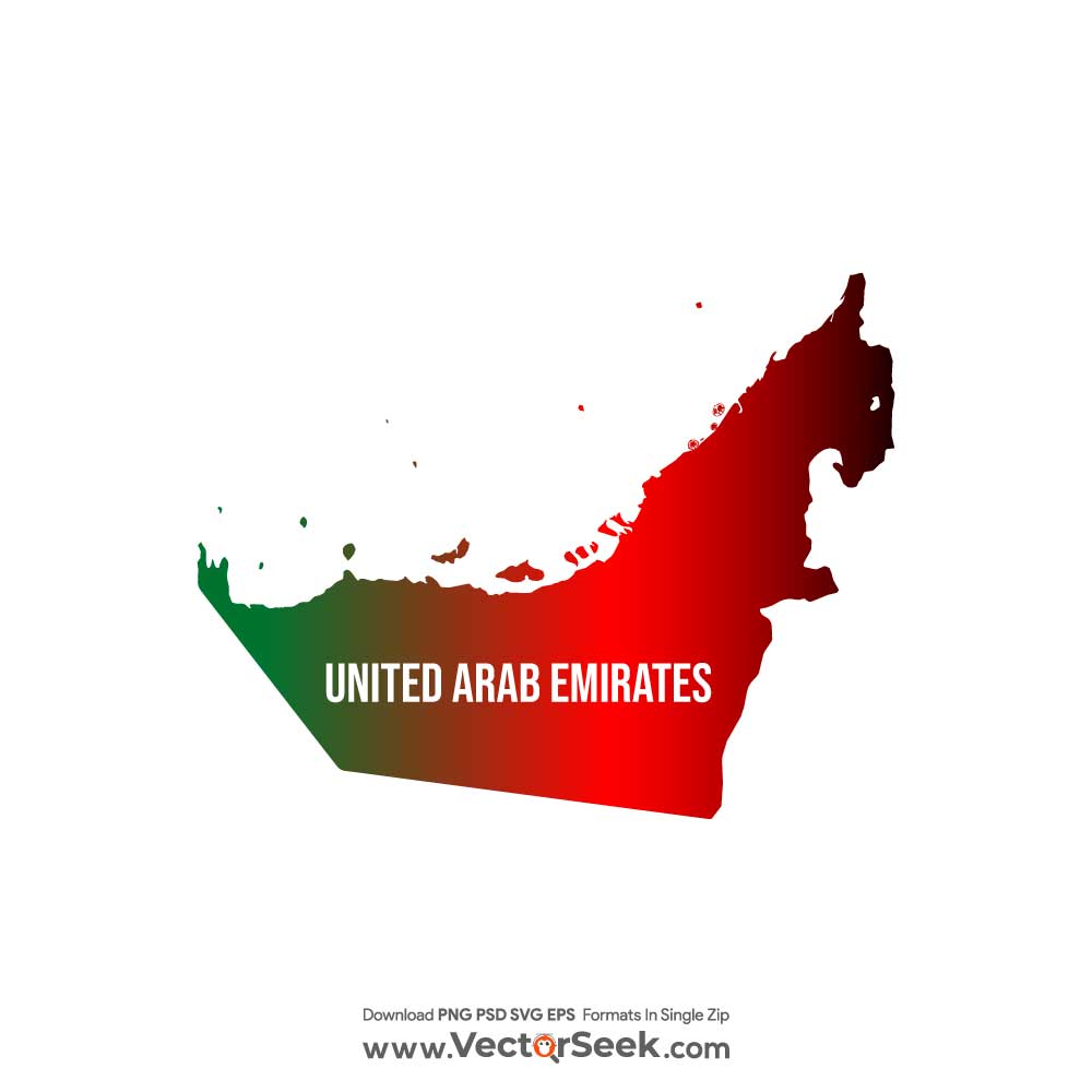 United Arab Emirates Map Vector (.Ai .PNG .SVG .EPS Free Download)