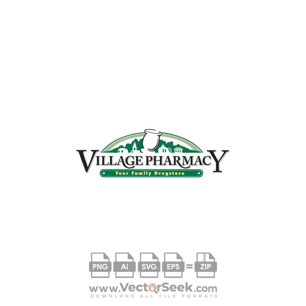 Village Pharmacy Logo Vector (.Ai .PNG .SVG .EPS Free Download)