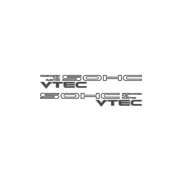Sohc Vtec Programmed Fuel Injection Logo Vector (.Ai .PNG .SVG .EPS