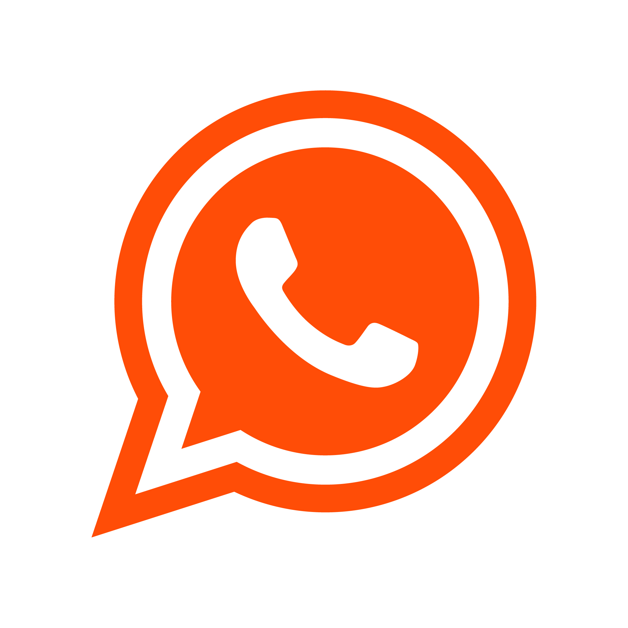 WhatsApp Orange Icon Vector (.Ai .PNG .SVG .EPS Free Download)