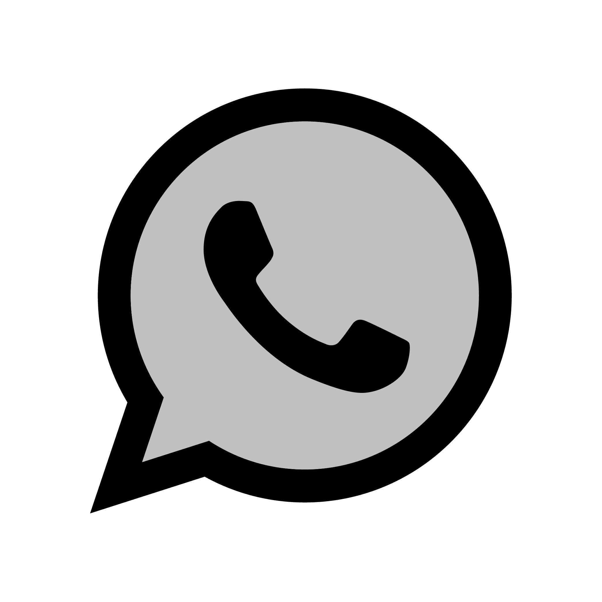 WhatsApp Silver Logo Vector (.Ai .PNG .SVG .EPS Free Download)