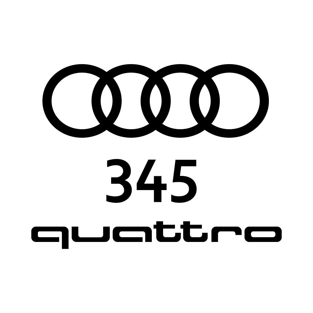 Audi 345 Quattro Logo Vector (.Ai .PNG .SVG .EPS Free Download)