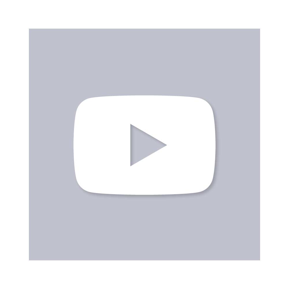 YouTube Aesthetic Icon Grey Vector (.Ai .PNG .SVG .EPS Free Download)